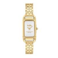 ราคา COACH Cadie รุ่น CO14504196 นาฬิกาข้อมือผู้หญิง สายสแตนเลส สีทอง หน้าปัด 17.5 มม. (27105647268)