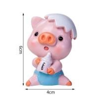 ราคา หมูถือขวดนมขายคู่2เด็กชายและเด็กหญิงทําจากพลาสติกอ่อน (42981437969)