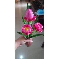 ราคา ดอกบัว ดอกบัวแจกัน แจกันประดับ ดอกบัวงานปั้น (7351712142)