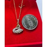 ราคา ผ่อน0% สร้อยคอพร้อมจี้หงส์ ทองแท้ 9k (26573004170)