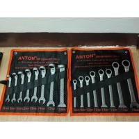 ราคา ชุดประแจปากตายข้างแหวนฟรี ชุด 8ชิ้น เบอร์ 8-19MM ANTON คอพับ - คอตรง ของแท้ 100 % (19578949233)
