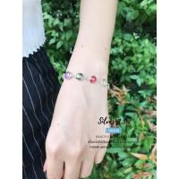 ราคา สร้อยข้อมือเงินแท้ 92.5% ร้อยมณีใต้น้ำ (เพชรพญานาค) งานพลอยสี-สังเคราะห์ H0509 (4176537416)