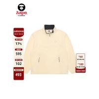 ราคา Aape Flagship Store ผู้ชายฤดูใบไม้ร่วงฤดูหนาวป้ายขนาดเล็กขนแกะอินเทรนด์ครึ่งซิปเสื้อกันหนาว C363XXP (43727005601)