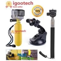 ราคา igootech ไม้เซลฟี่ Monopod + Suction Cup +ไม้เซลฟี่ลอยน้ำได้ สำหรับ Gopro Hero 2 3 3+ 4 (6111722965)