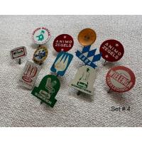 ราคา 4. Collection 1960’s Vtg Advertising Pin Badges ชุดเข็มติดเนคไท สำหรับงาน DIY ประดับตกแต่ง หมวก กระเป๋า เสื้อ Jacket (25669770292)