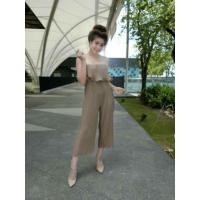 ราคา จั๊มยาวเกาะอก อัดพลีท สีน้ำตาลอ่อน (6353311187)