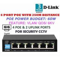 ราคา D-LINK (DGS-F1006P-E) 4 Port POE + 2 Port Uplink (5'') Gigabit Switching Hub (11717851463)