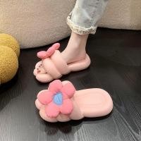 ราคา หนาSoledรองเท้าแตะผู้หญิงฤดูร้อนInfluencerกลางแจ้งสวมใส่ดอกไม้น่ารักBig Foot Boardบ้านในร่มSup-Stepping Anti-Slipรองเท้าแตะ 12-18 (55709600008)