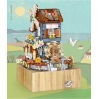 ราคา Uenjoyment LOZ 1239 Mini Blocks Kids Building Toys DIY Bricks Girls Gift Music Box Chinese Windmill (28600061151)