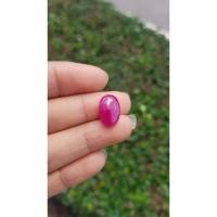 ราคา ทับทิมพม่าเผาเก่า 6 cts สีแดงเนื้อเทียนกึ่งแก้ว (6639407957)