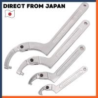 ราคา Adjustable Hook Wrench Pin Wrench C-Shaped Spanner Hand Tool for Motorcycle and Bike Use (51405233351)