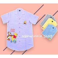 ราคา ‼️ชุดนอนหมีพูห์กระโปรงแขนสั้นผ้าชิโนริลิขสิทธิ์แท้ลดราคาจากป้าย50-70%‼️ (1006832568)