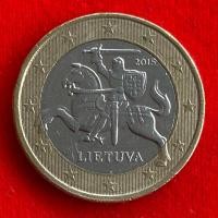 ราคา เหรียญยูโร ลิทัวเนีย Lithuania 1 euro ปี 2015 เหรียญต่างประเทศ (28277443672)