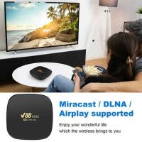 ราคา กล่องสมาร์ททีวีขนาดเล็ก ★ V88 Android 12 Allwinner H3 Quad Core 2.4G WIFI 8K Set Top Box 8Gb+12 (43504126021)