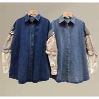ราคา Jeans Patch Floral3D Long Sleeve Shirt (26562709732)
