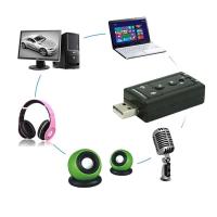 ราคา USB 2.0 3D Virtual 12Mbps External 7.1 Channel Audio Sound Card Adapter (3252295403)