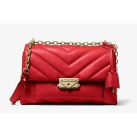 ราคา Michael kors Cece Mini Quilted Leather Crossbody Bag - Red (11381277735)