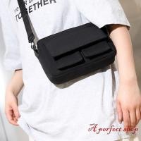 ราคา กระเป๋าสะพายข้างใบเล็กสีดํากีฬากระเป๋าสะพายข้างผู้ชายกระเป๋าใบเล็กแบบสบาย ๆ ของเด็กผู้หญิง (28867523257)