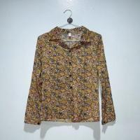 ราคา อก 36 เสื้อเชิ้ตวินเทจ เสื้อเชิ้ตลายดอก มือสอง (2958810312)