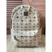 ราคา ส่งต่อ มือสอง Used เป้ MCM Stark Backpack Visetos Monogram Leather ไซส์ M แท้% (56407405404)