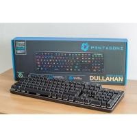 ราคา (สินค้าใหม่) Anitech Pentagonz DULLAHAN | Gaming Mechanical Keyboard: BLUE SWITCH คีย์บอร์ดแมคคานิคอล (13106076551)