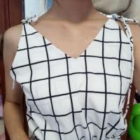 ราคา จั้มสูท ผูกไหล่ ลายตาราง มือสอง (9454512020)