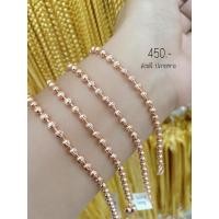 ราคา สร้อยข้อเม็เม็ดมะยม2สลึงมีจี้หัวใย (45060292640)
