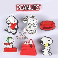 ราคา VANHLY รองเท้าแตะลายการ์ตูน snoopy plastic Charm - สติ๊กเกอร์รองเท้าแตะเด็ก V154 (44128147428)