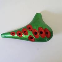 ราคา โอคาริน่า(Ocarina) ขลุ่ยดินเผาเคลือบ ของสะสมญี่ปุ่น งานแฮนด์แมด มือสอง (26507614858)