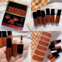 ราคา ลิปเซ็ตส้มอิฐสีชัดกันน้ำพร้อมลงสระ (3753721949)