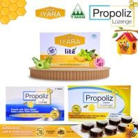 ราคา เม็ดอม โพรโพลิส PROPOLIZ X LOZENGE / PROPOLIZ EXTHERB LOZENGE / IYARA LITE ไอยรา 1 แผง (25541417388)
