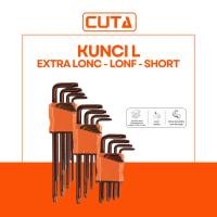ราคา CUTA L ชุดกุญแจ 9 ชิ้น S2 Flat Ball Point Torx Star Hex Key L Key ครบชุดยาว (52409415876)