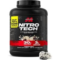 ราคา Muscletech เวย์โปรตีนผง (คุกกี้ & ครีม 4 ปอนด์) NitroTech Ultimate Muscle Building Formula with Whey Protein Isolate 30g of Protein 3g of Creatine & 6.8g ของ BCAA Pa (41179820546)