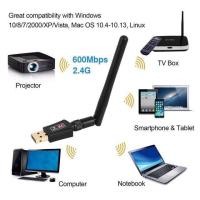 ราคา USB Adapter wifi 600 Mbps Dual Band Wireless Adapter เสา ตัวรับสัญญาน wifi Wireless รองรับ 2.4G และ 5G Mini USB WiFi (7641846604)
