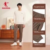 ราคา Qiaodan กางเกงถักขนแกะสำหรับผู้ชาย แบบ Warm Ribbed Cuff Jogger ใหม่ QXEKL3261049 (54504899226)