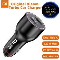 ราคา Xiaomi Mi Car Charger Original Dual Usb A Turbo Charge Cargador 120w 90w Xiao Mi Hyper Fast Charge Cable 14 Ultra 13 T R (26714162029)