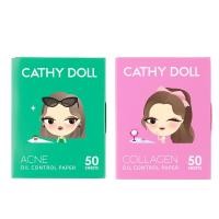 ราคา Cathy Doll กระดาษซับมัน【50แผ่น】ออยล์คอนโทรลเปเปอร์ Collagen / Acne Oil Control Paper 50 Sheets (45853941512)