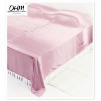 ราคา OHM ผ้าห่มเดี่ยวและผ้าคลุมเตียง 3.5 ฟุต ผ้าซาตินแท้ 440 เส้น (เกรดพรีเมี่ยม) สีโอรสชมพูพาสเทล (1941413006)