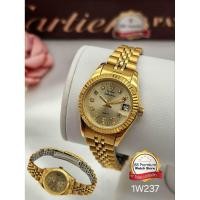 ราคา GIULIO VALENTINO ITALY | SWISS MOVEMENT นาฬิกาข้อมือผู้หญิงแบรนด์แท้จากอิตาลี ดีไซน์หรูเหนือกาลเวลา หน้าปัดสีทอง (55808996496)