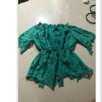 ราคา เสื้อปาดไหล่สีเขียว 150 (727013348)