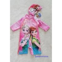 ราคา ชุดว่ายน้ำเด็ก บอดี้สูท ลาย Frozen สีชมพู (6017157876)