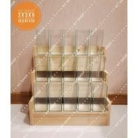 ราคา ชุดชั้นวางโหลปลากัด พร้อมโหลขนาด 3×3×6 15ใบ (4624893498)