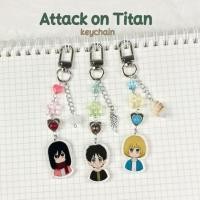 ราคา พวงกุญแจ Attack on Titan Eren, Mikasa & Armin (29877302431)