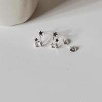 ราคา Earringsody: sody004 ต่างหูเงินแท้925 s925 ต่างหูแป้นเสียบเงินแท้รูปดาว (50158502391)