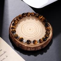 ราคา Minimalist คลาสสิก Mens Cross สร้อยข้อมือ 8 มม.ธรรมชาติ Tiger Eyes สร้อยข้อมือหินพระเยซูศาสนาเครื่องประดับ Bilk Erke สร้อยข้อมือ (26831260772)