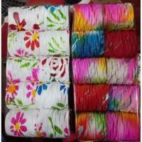 ราคา ริบบิ้นกระดาษสา ทำ โบว์สวย โบว์สา ลายบาติก ลายเพนท์ *แพค10ม้วน (15400683362)