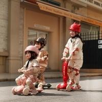 ราคา Zoyzoii®Car One Retro Children's Scooter สกู๊ดเตอร์เด็ก(Red helmet) (17695366628)