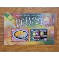 ราคา 2015 Joint Issue Dessert Miniature Sheet MS Stamp MNH 1 ชิ้น - Mango Sticky Rice Ice-Cream Sandwich (56811111662)