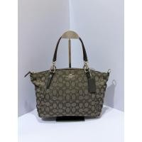 ราคา Coach Small Kelsey Satchel in Signature Jacquard (44808045593)