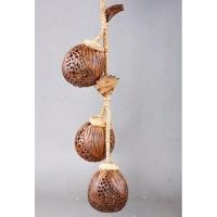 ราคา โคมไฟกะลามะพร้าว โคมสาย กะลา 3 ลูก #งานฝีมือ (8615877815)
